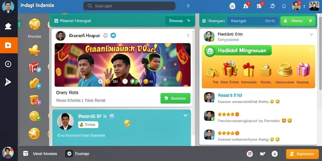 Tampilan antarmuka yang menarik dan modern.