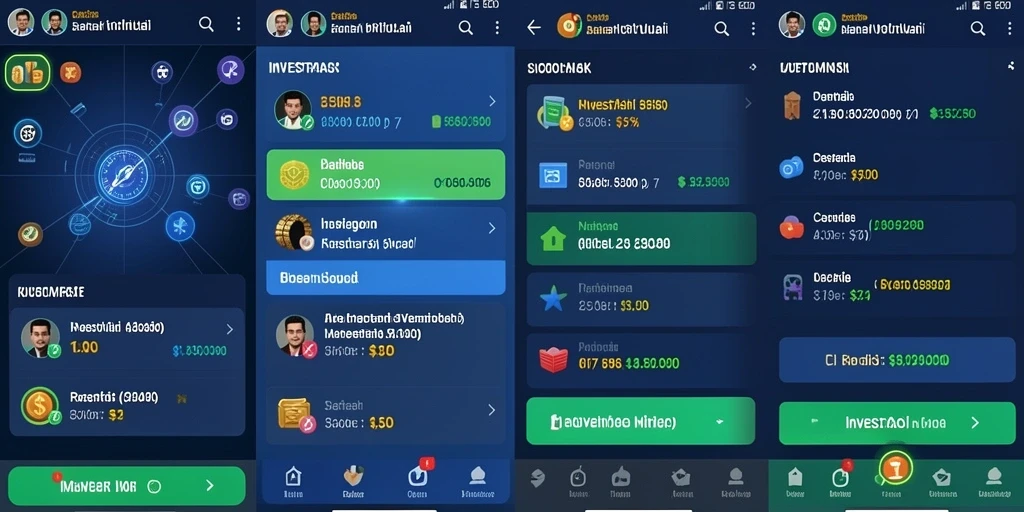Tampilan menu utama yang interaktif dan menarik.