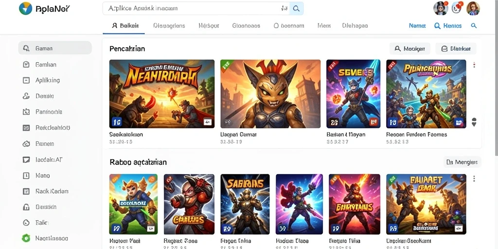 Tampilan awal yang menarik dan mudah dinavigasi.