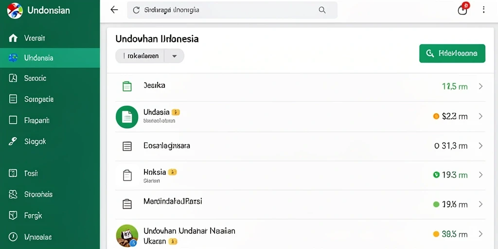 Tampilan antarmuka yang user-friendly.