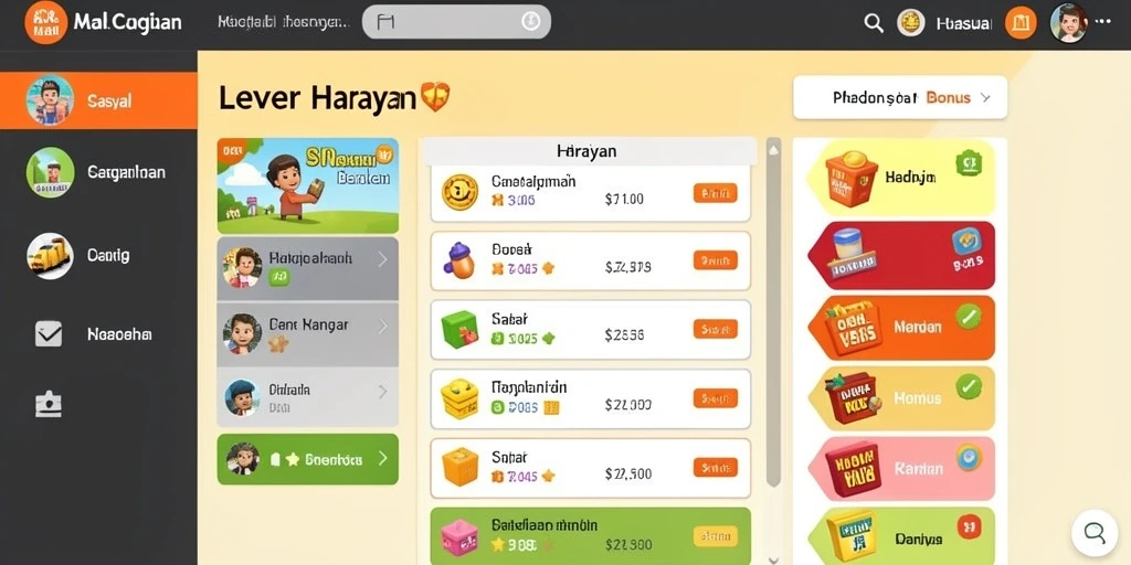 Tampilan antarmuka SLOTSRI yang menarik dan mudah digunakan.