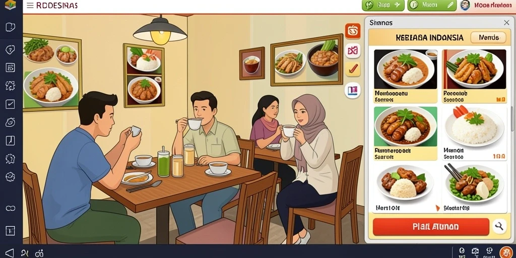 Tampilan antarmuka yang sederhana dan intuitif.
