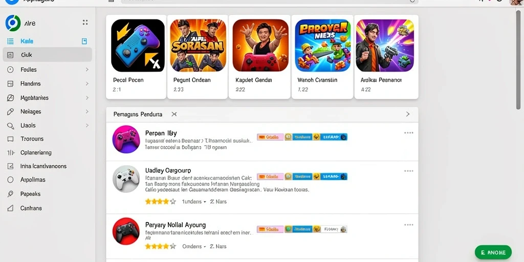 Screenshot aplikasi TVTOTO yang menunjukkan tampilan antarmuka pengguna.